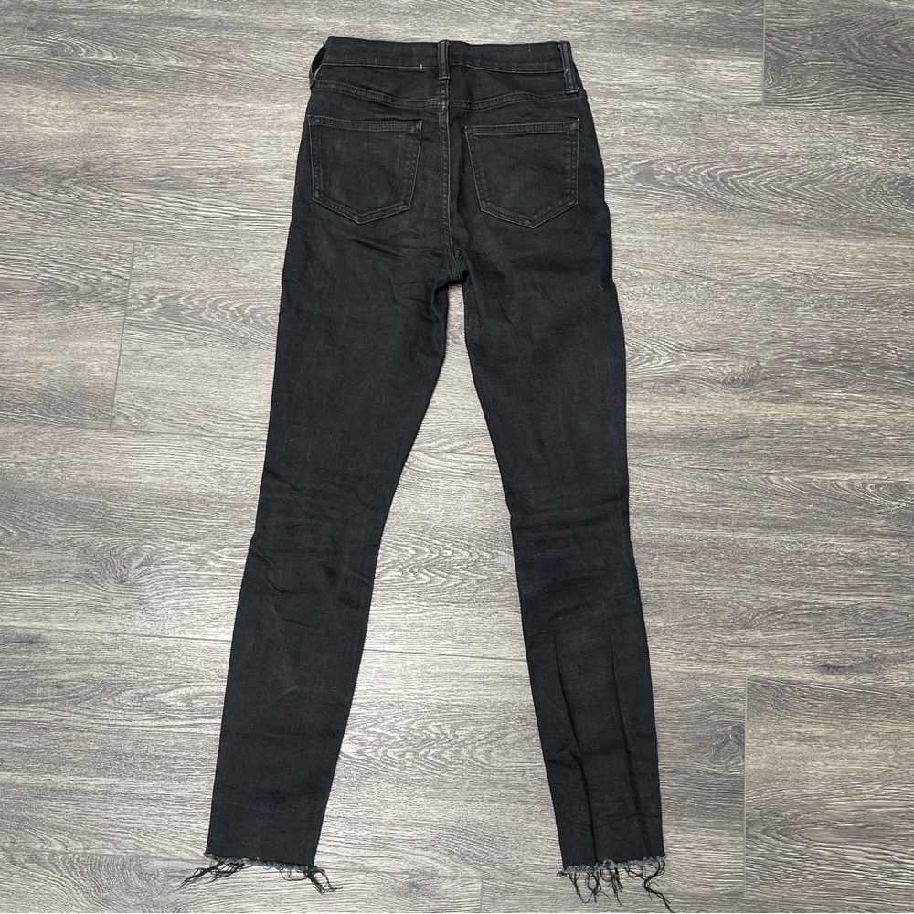 Celebrity Pink Woman's Distressed Black Skinny Jeans Size 25 - Picture 8 of 8